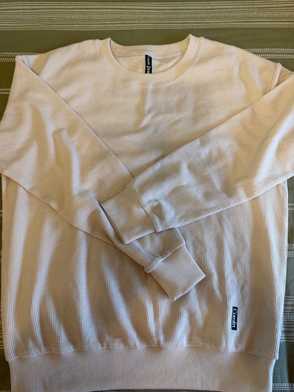 Comfrt Waffle Knit Long Sleeve - Dove - Picture 3 of 4